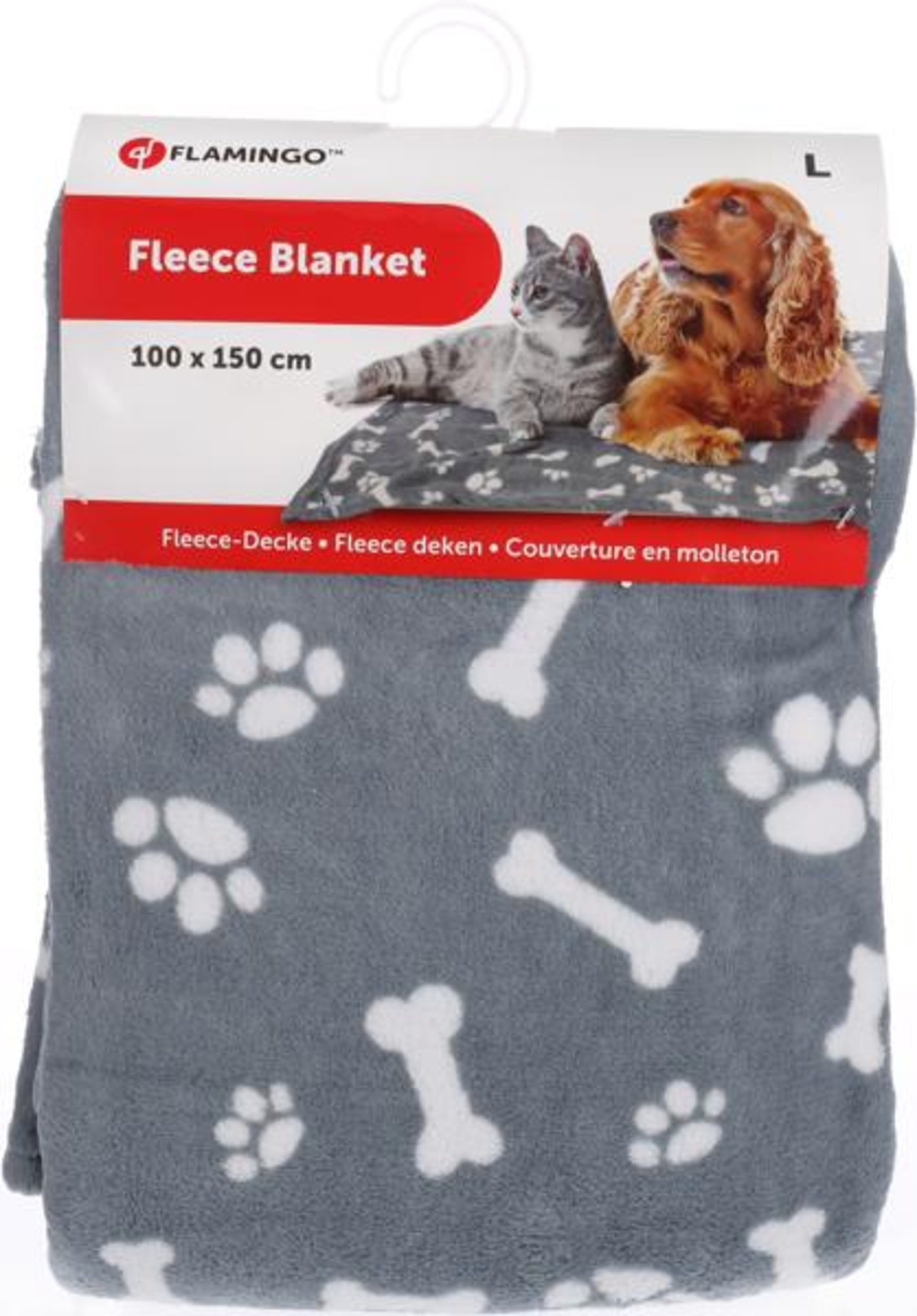 Flamingo Blanket Zuma Rectangle Grey