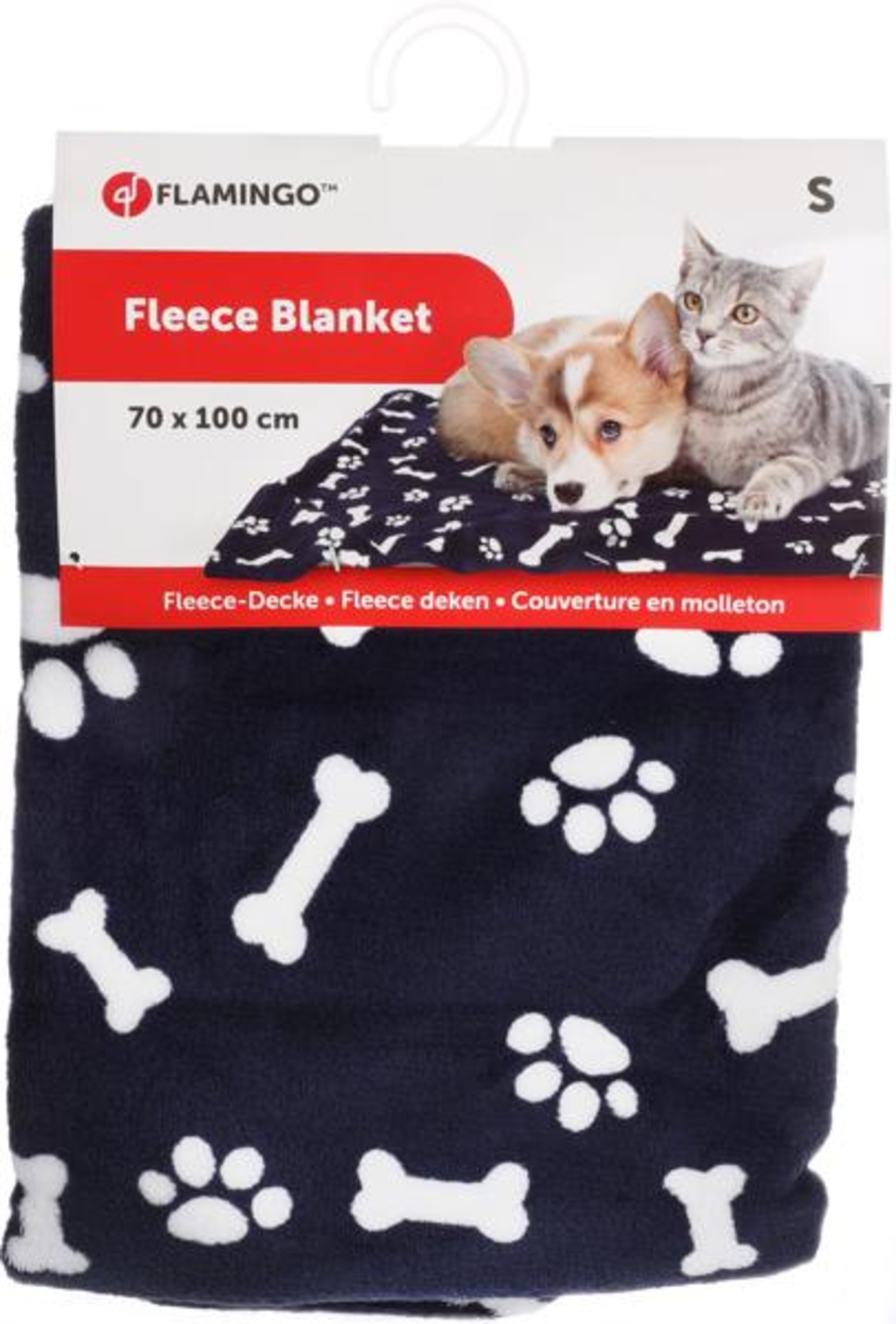 Flamingo Blanket Zuma Rectangle Dark blue