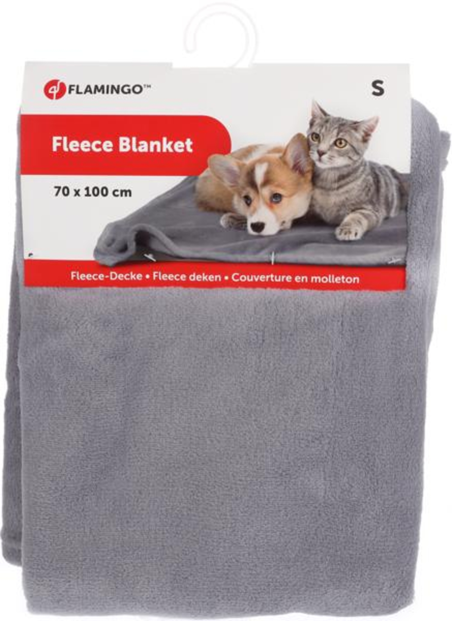 Flamingo Blanket Nardo Rectangle Light grey