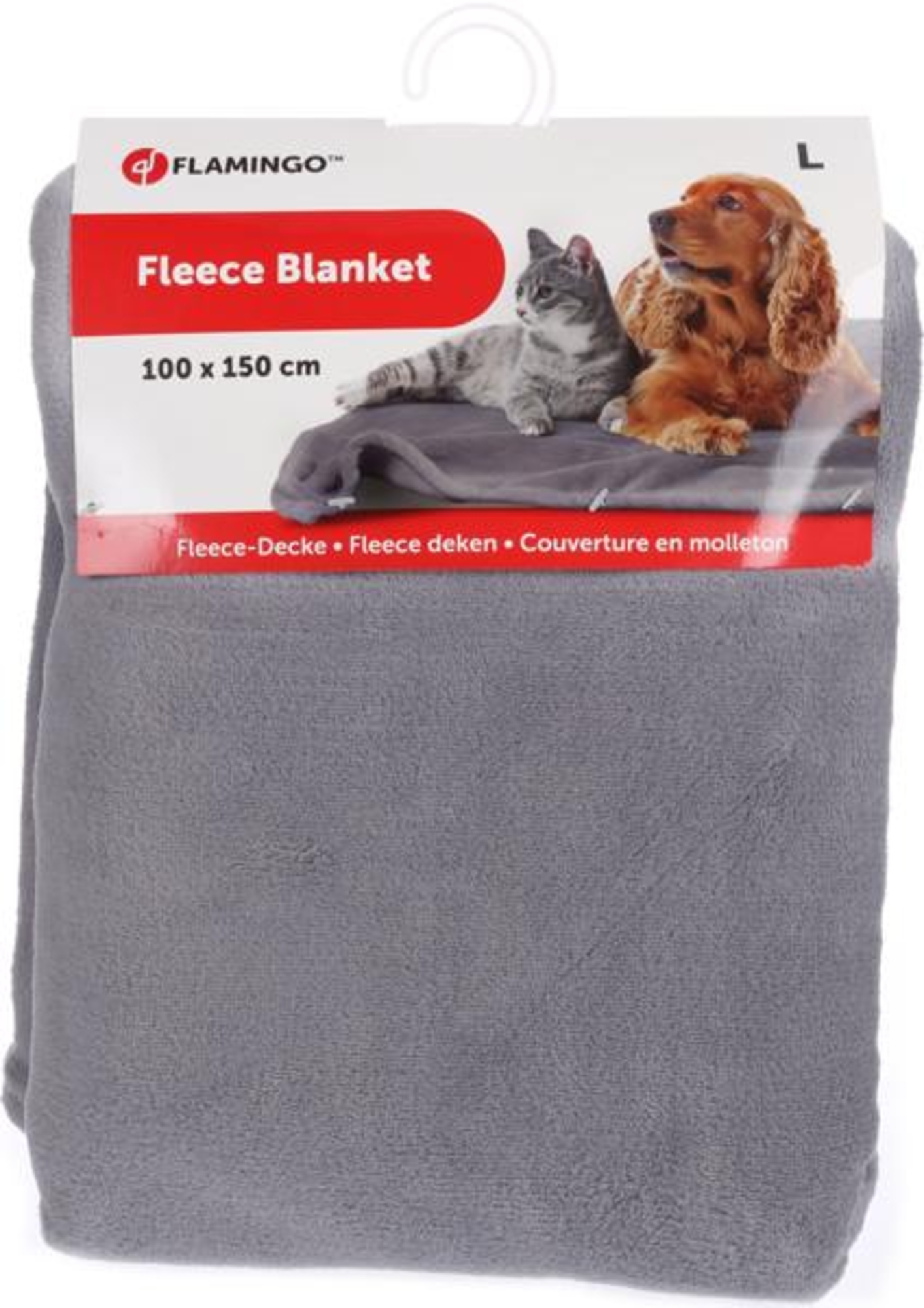 Flamingo Couverture Nardo Rectangle Gris clair