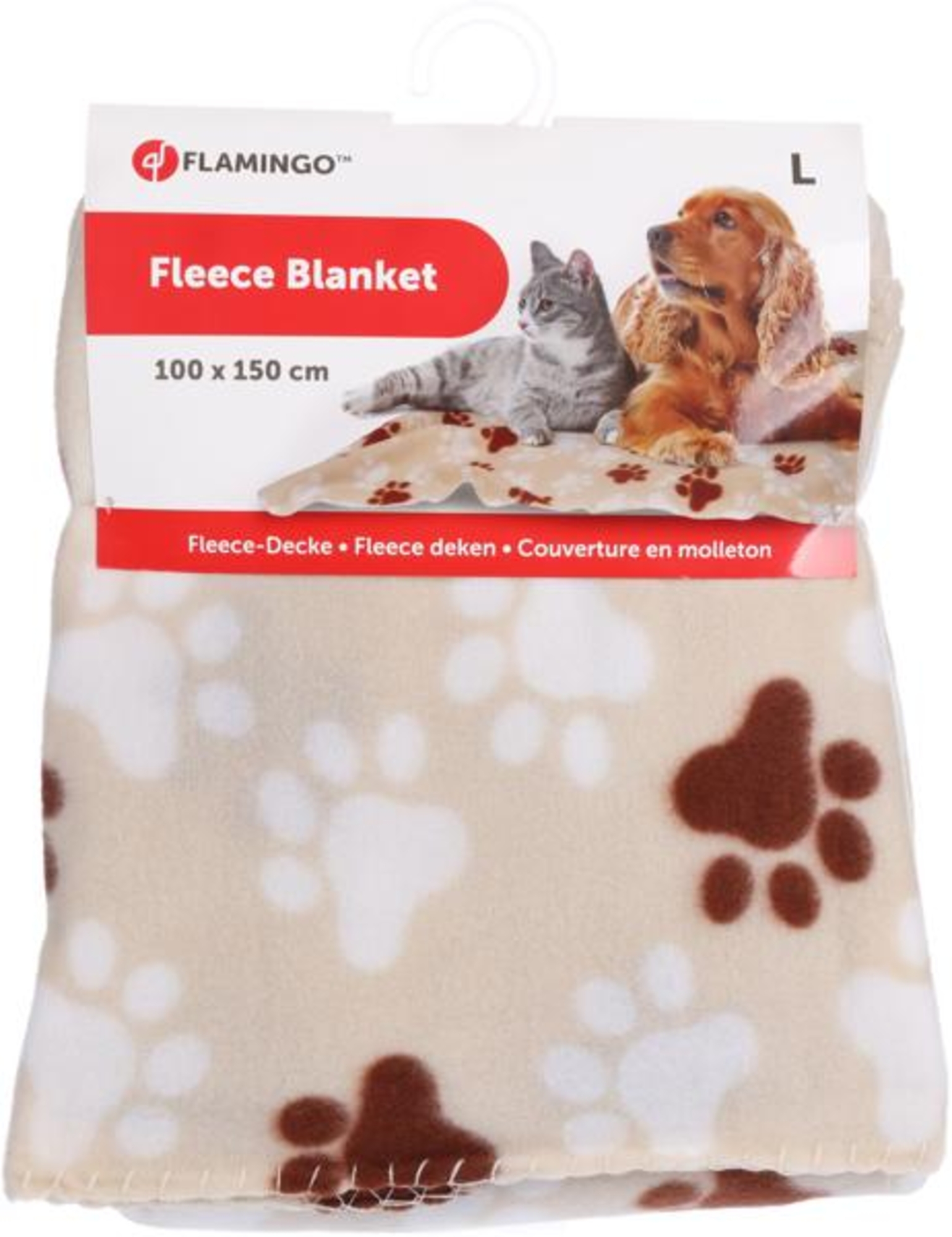 Flamingo Blanket Esma Rectangle Beige