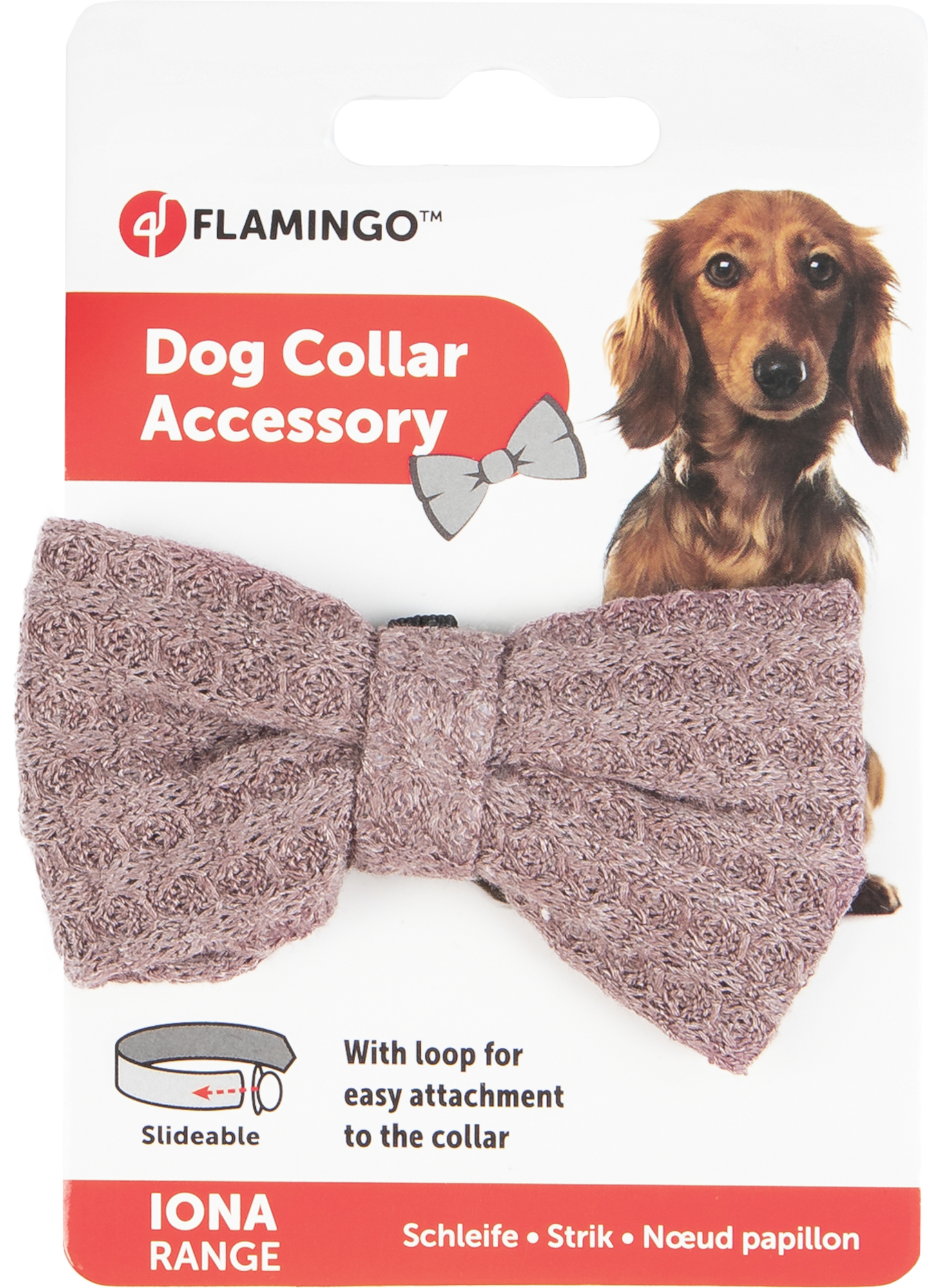 Flamingo  Bow tie Iona Antique pink