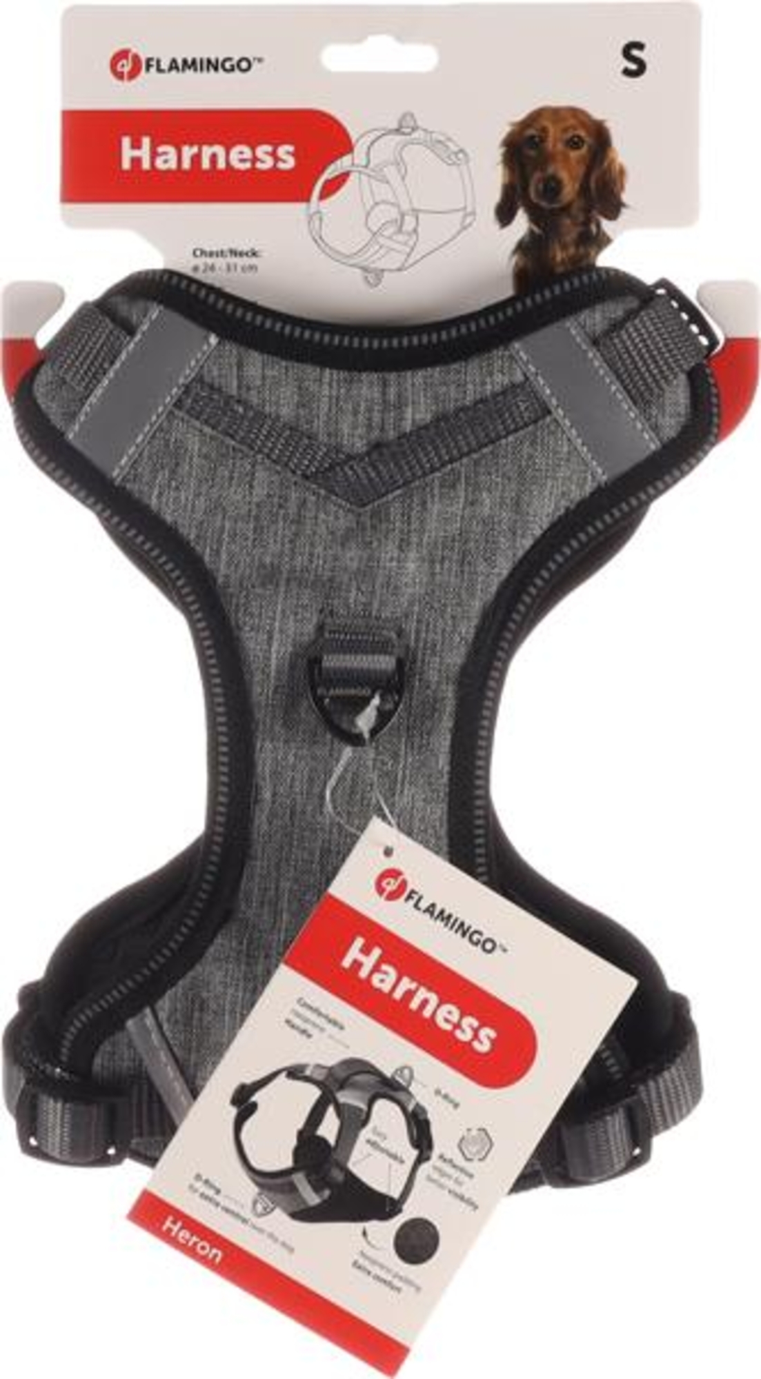 Flamingo Arnés Heron Gris