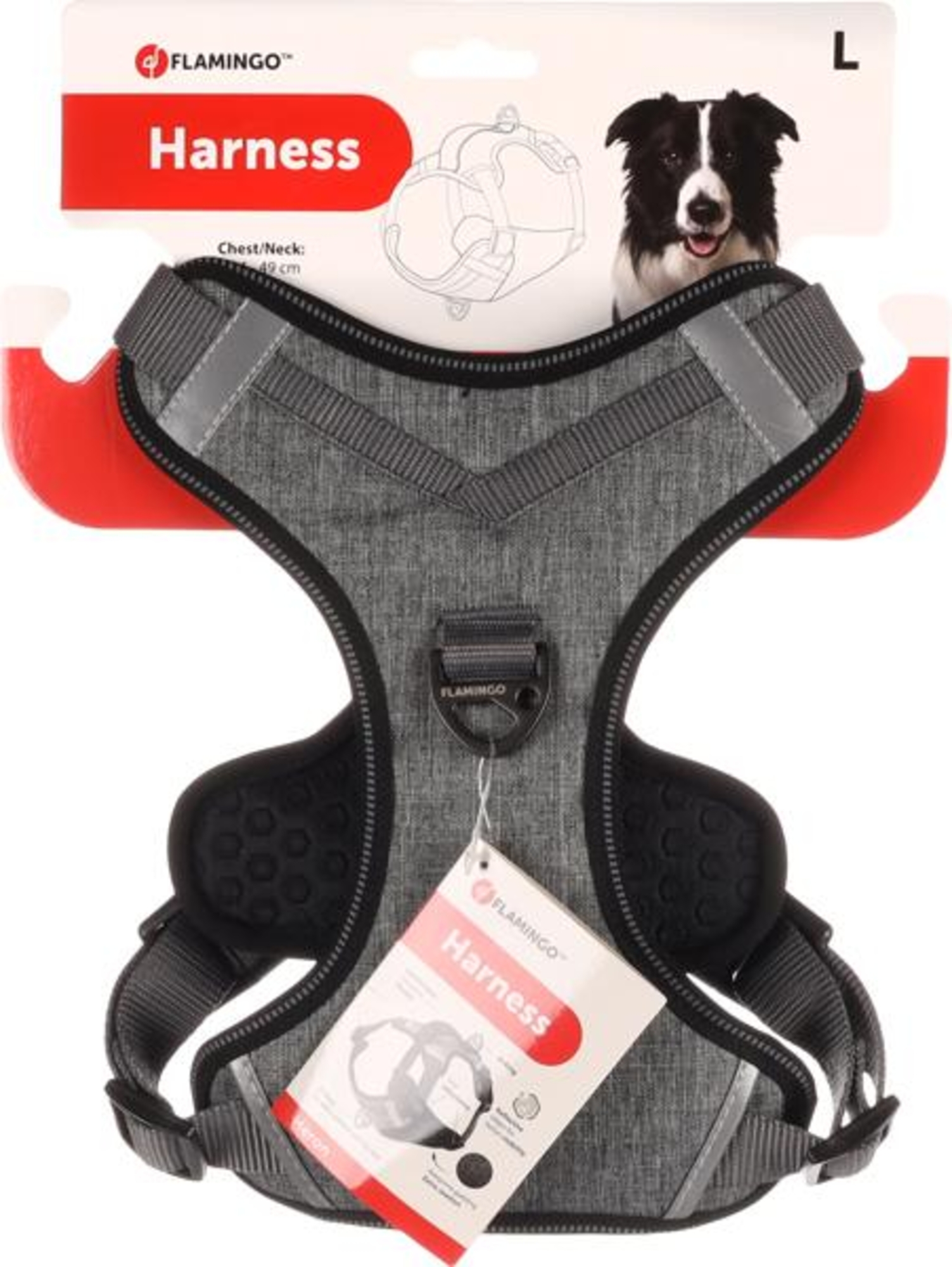 Flamingo Harnas Heron Grijs