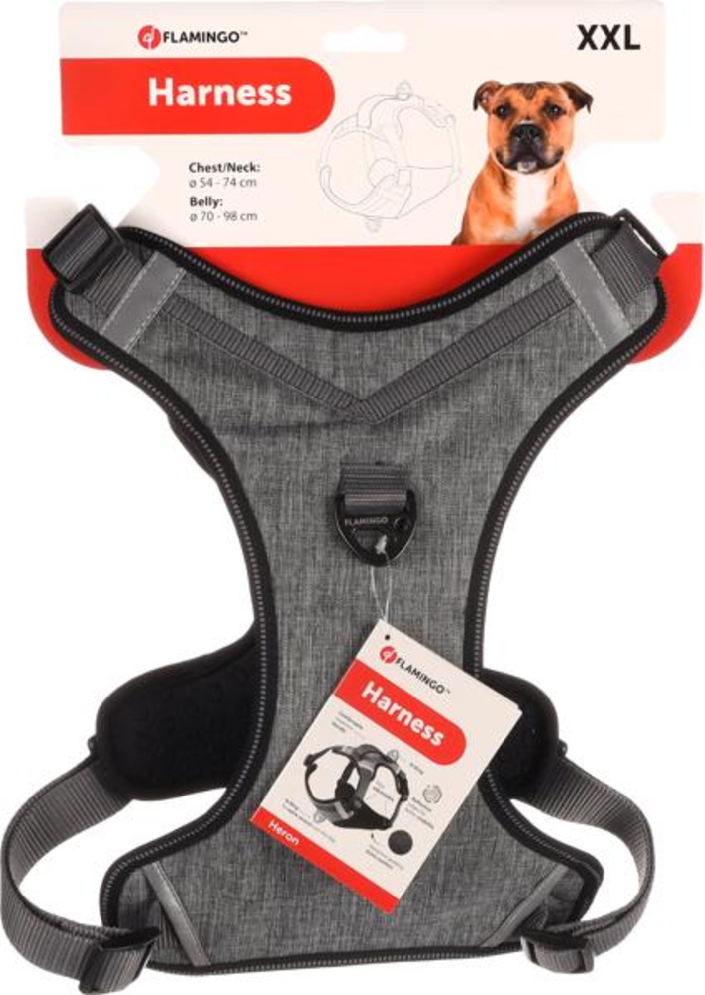 Flamingo Arnés Heron Gris