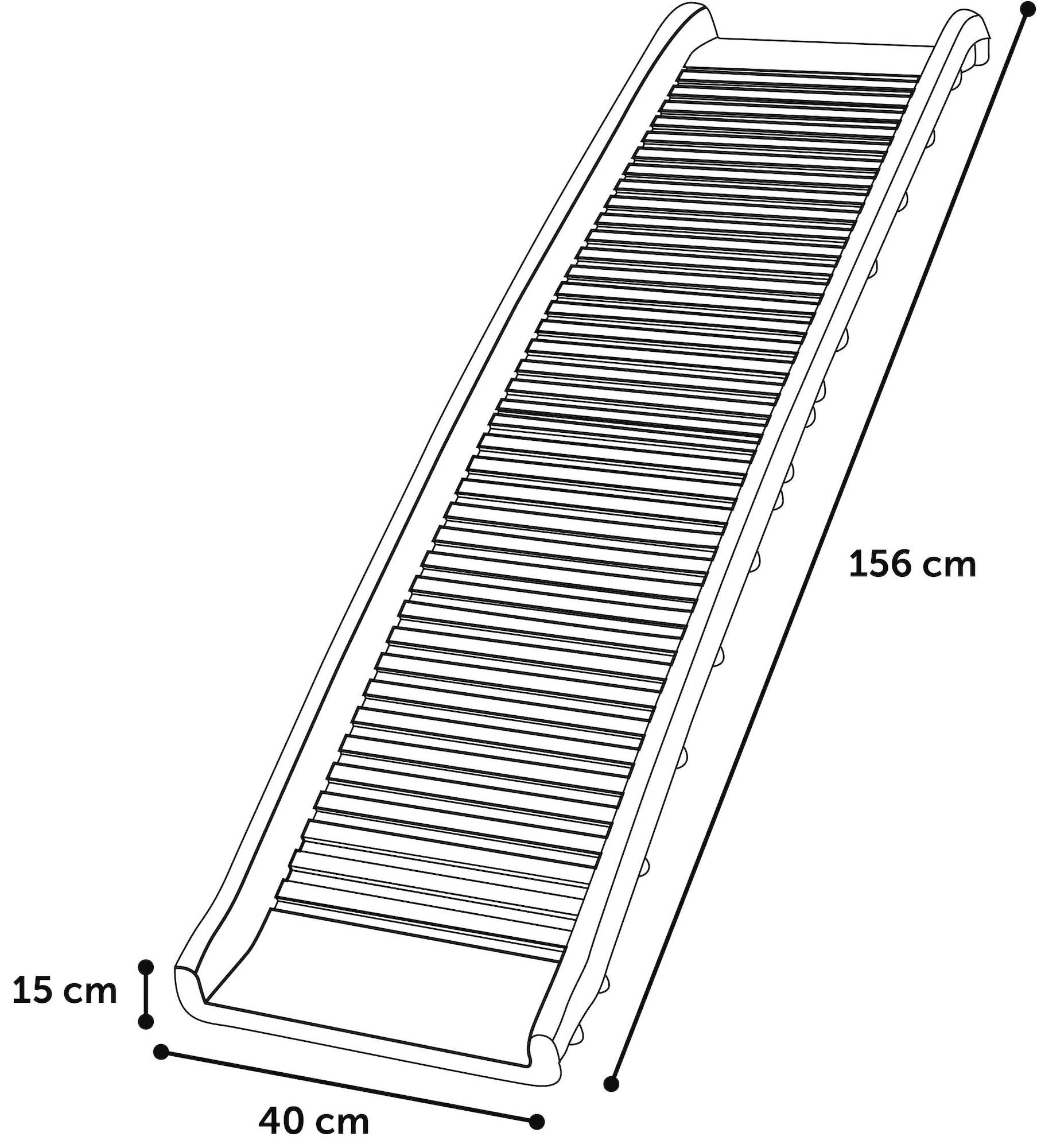Flamingo Dog ramp Zenna Black