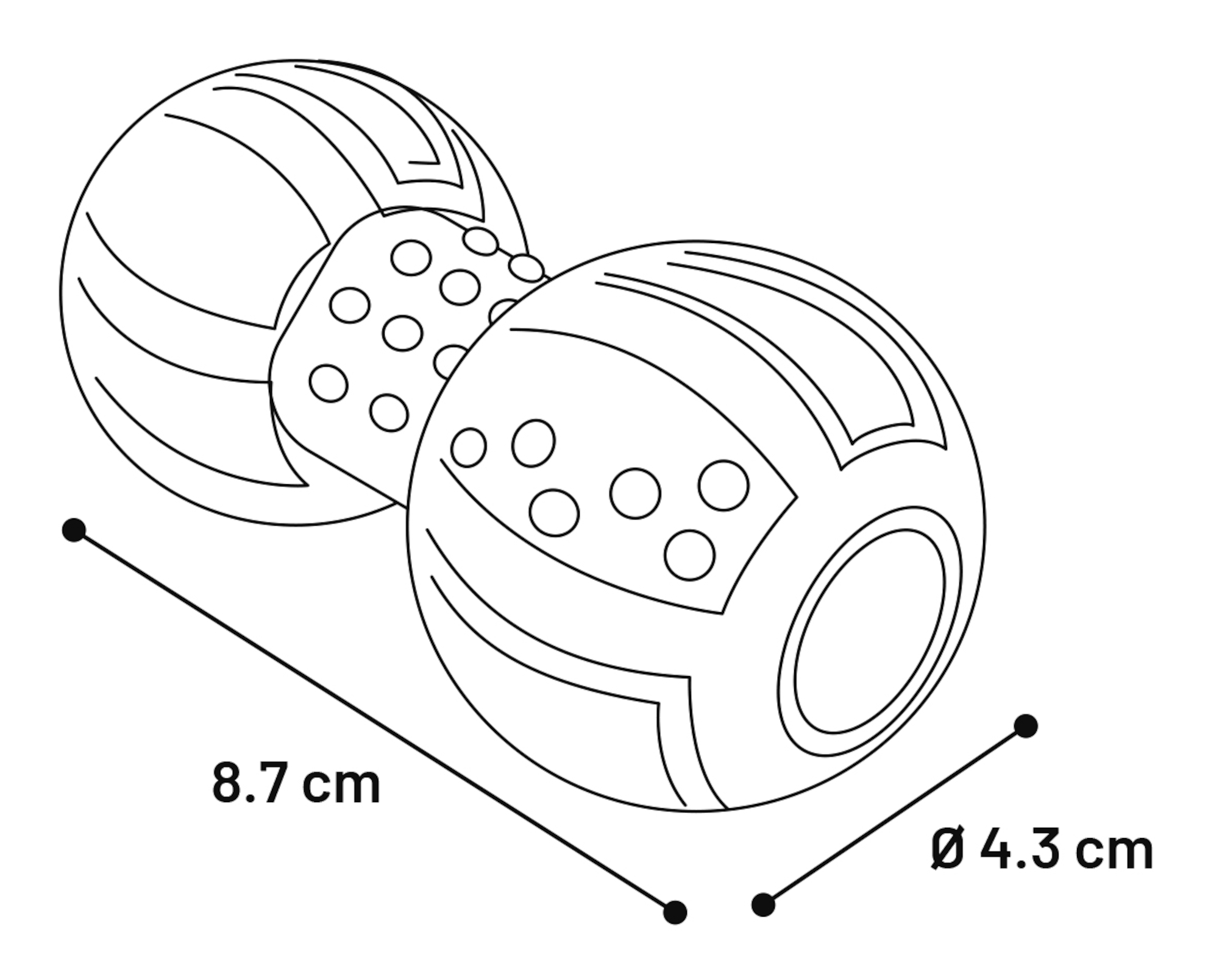 Flamingo Jouet Haspy Balle & Haltère & Football américain Plusieurs couleurs