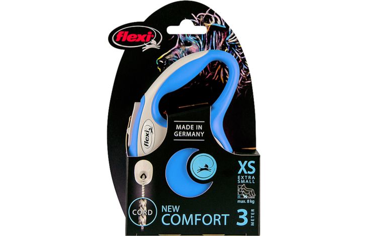 Flexi Flexi Roll-Leine New Comfort Cord Blau