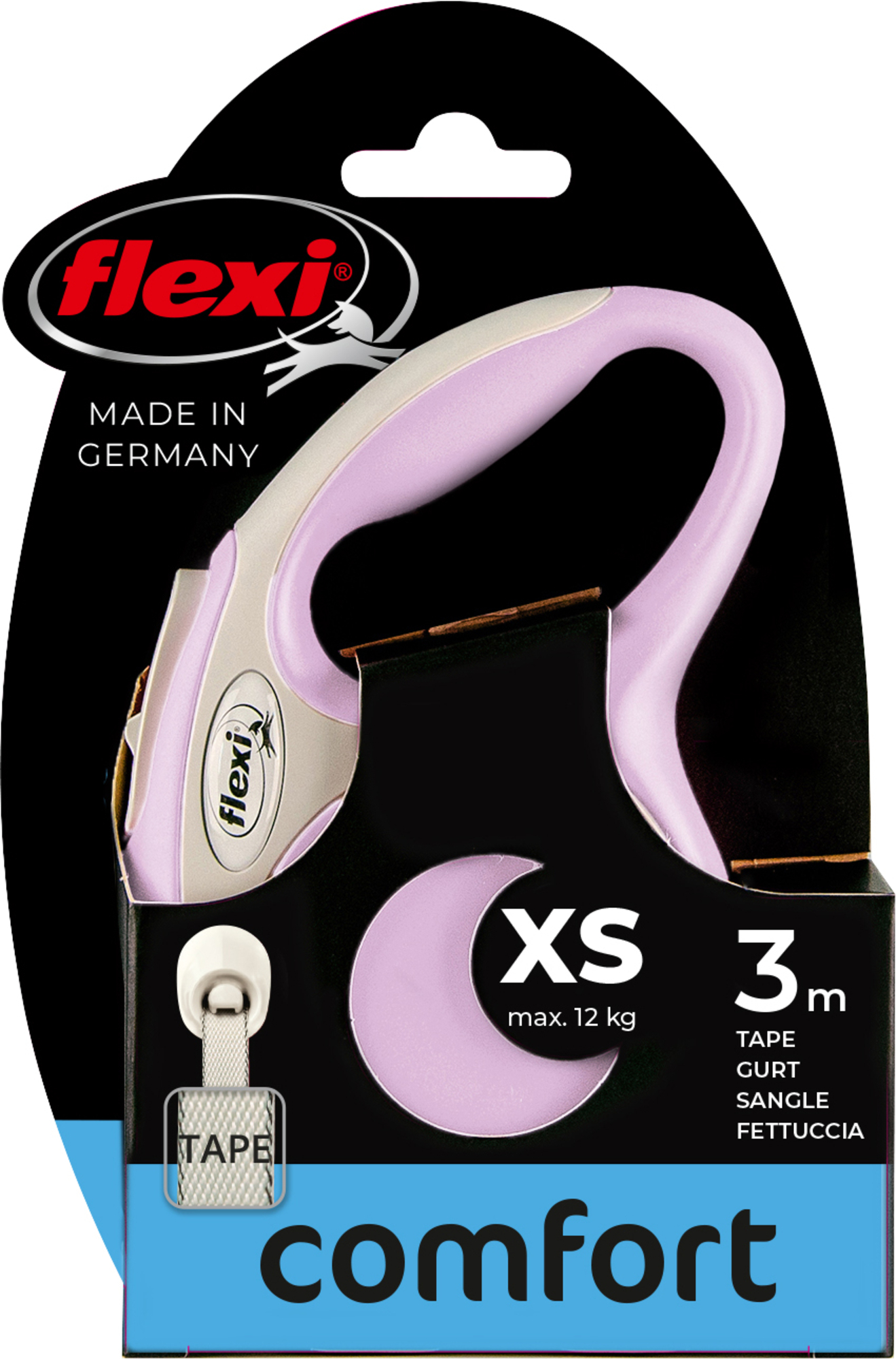 Flexi Flexi Guinzaglio retrattile New Comfort Fettuccia Rosa