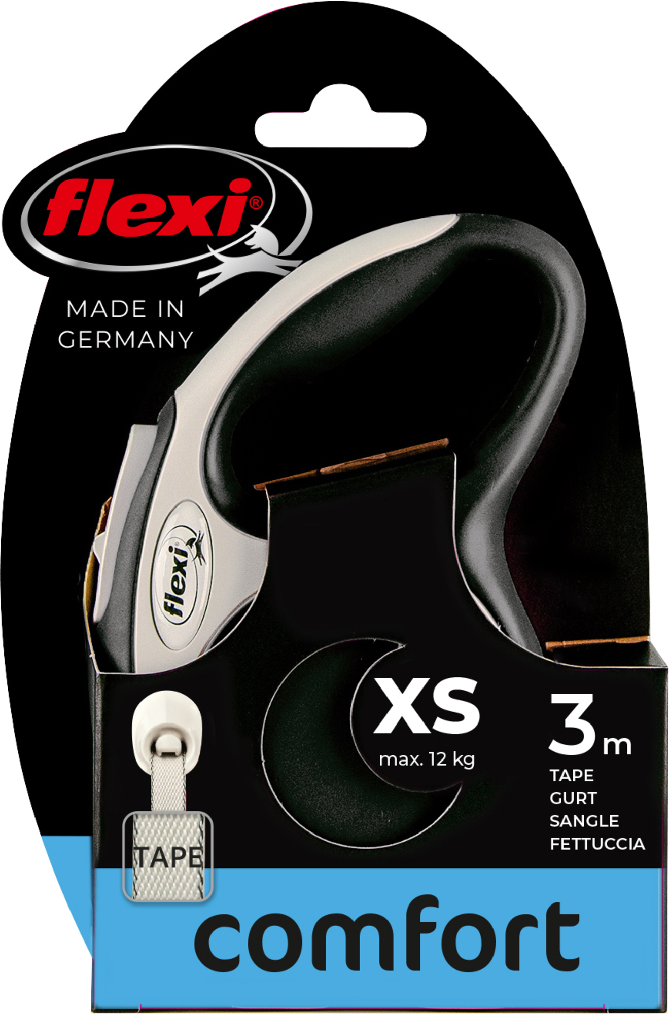 Flexi Flexi Rollijn New Comfort Band Zwart