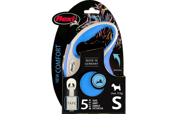 Flexi Flexi Roll-Leine New Comfort Tape Blau