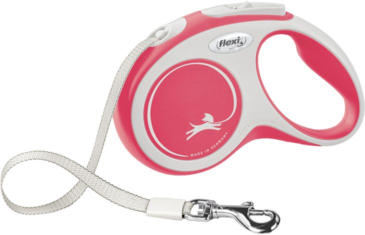 Flexi Flexi Retractable leash New Comfort Tape Red