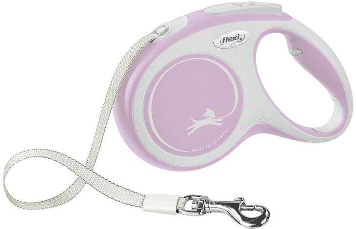 Flexi Flexi Guinzaglio retrattile New Comfort Fettuccia Rosa