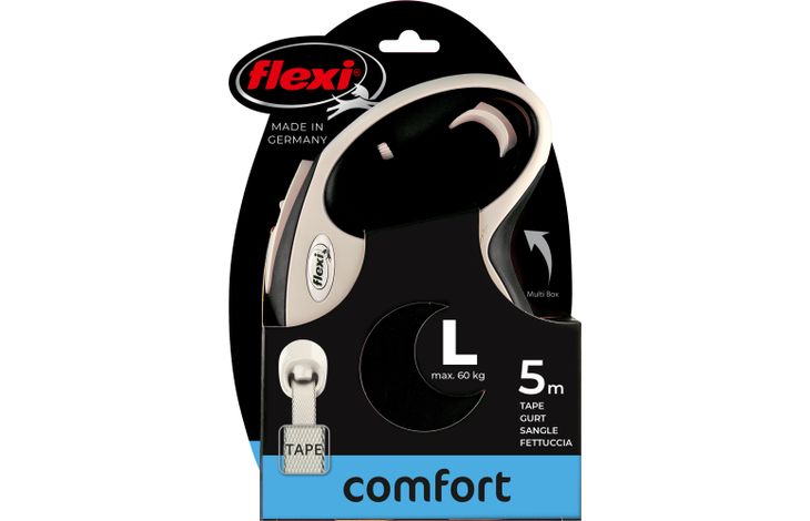 Flexi Flexi Rollijn New Comfort Band Zwart
