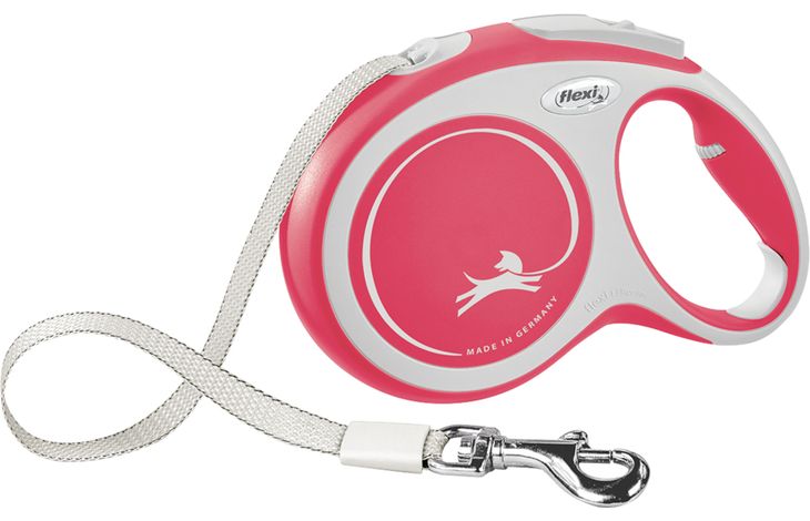 Flexi Flexi Guinzaglio retrattile New Comfort Fettuccia Rosso