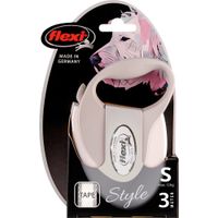 Flexi Flexi Retractable leash Style Tape White