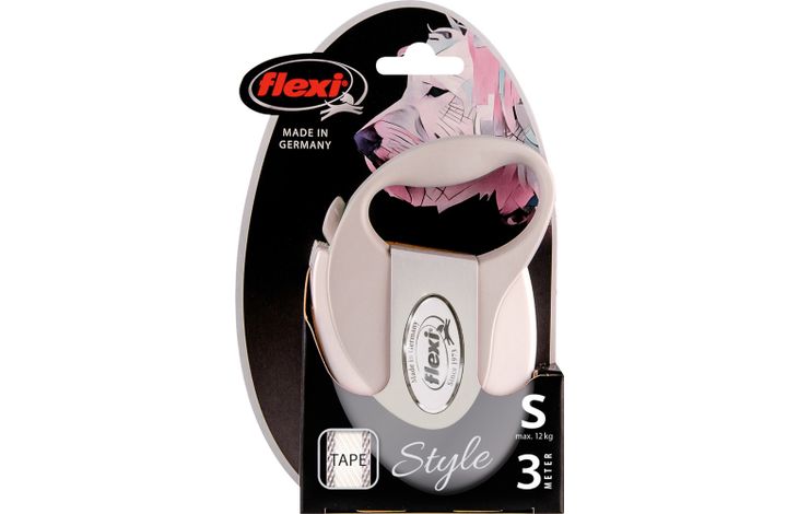 Flexi Flexi Roll-Leine Style Tape Weiß