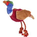Toy Rovy Pheasant With rope Bordeaux Brown Blue White Red Black Green