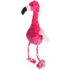 Speelgoed Rovy Flamingo Met touw Magenta Lichtroze Zwart Wit
