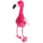 Toy Rovy Flamingo With rope Magenta Light pink Black White