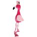 Speelgoed Rovy Flamingo Met touw Magenta Lichtroze Zwart Wit