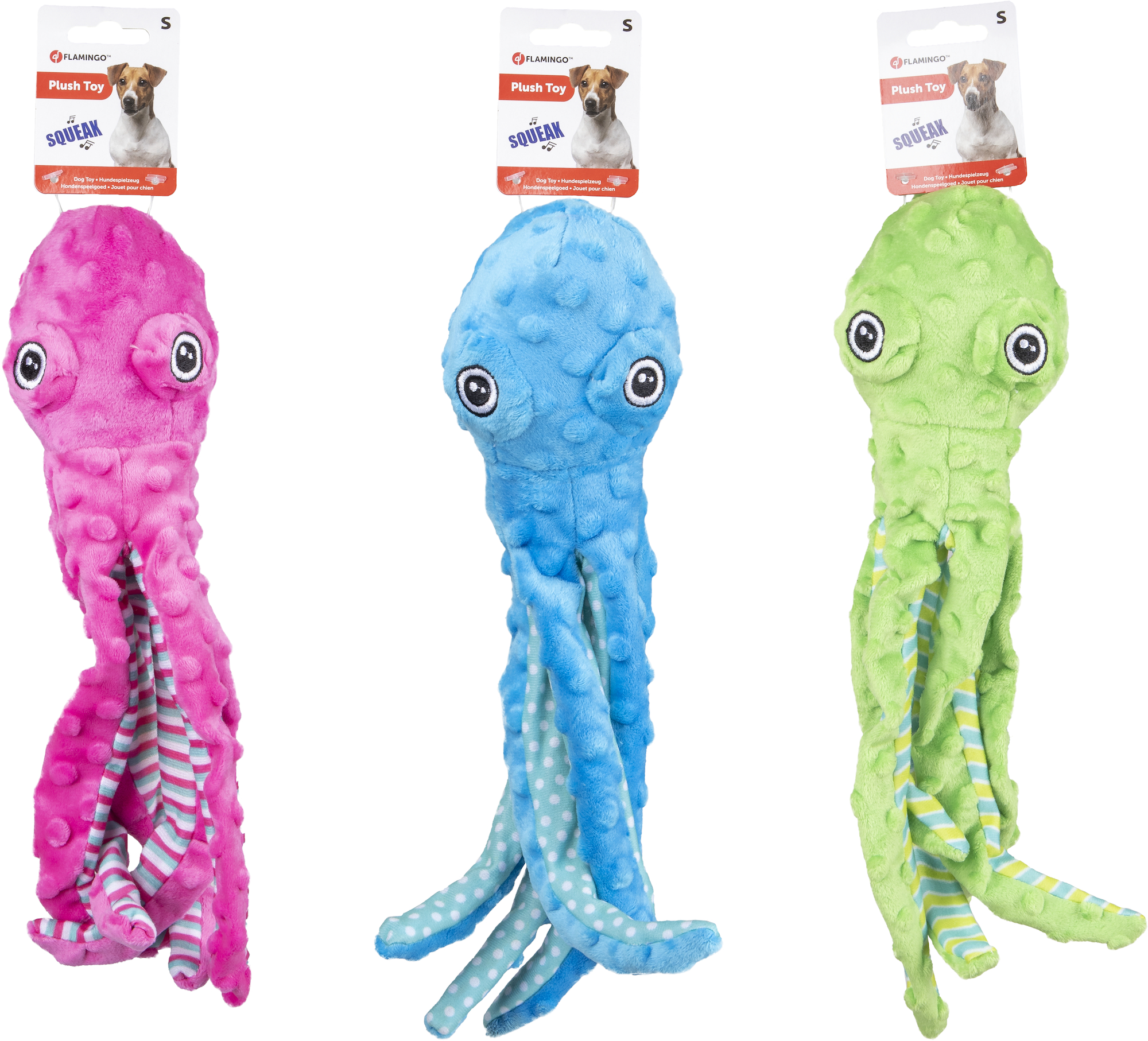 Flamingo Toy Bubbly Octopus Multiple colours
