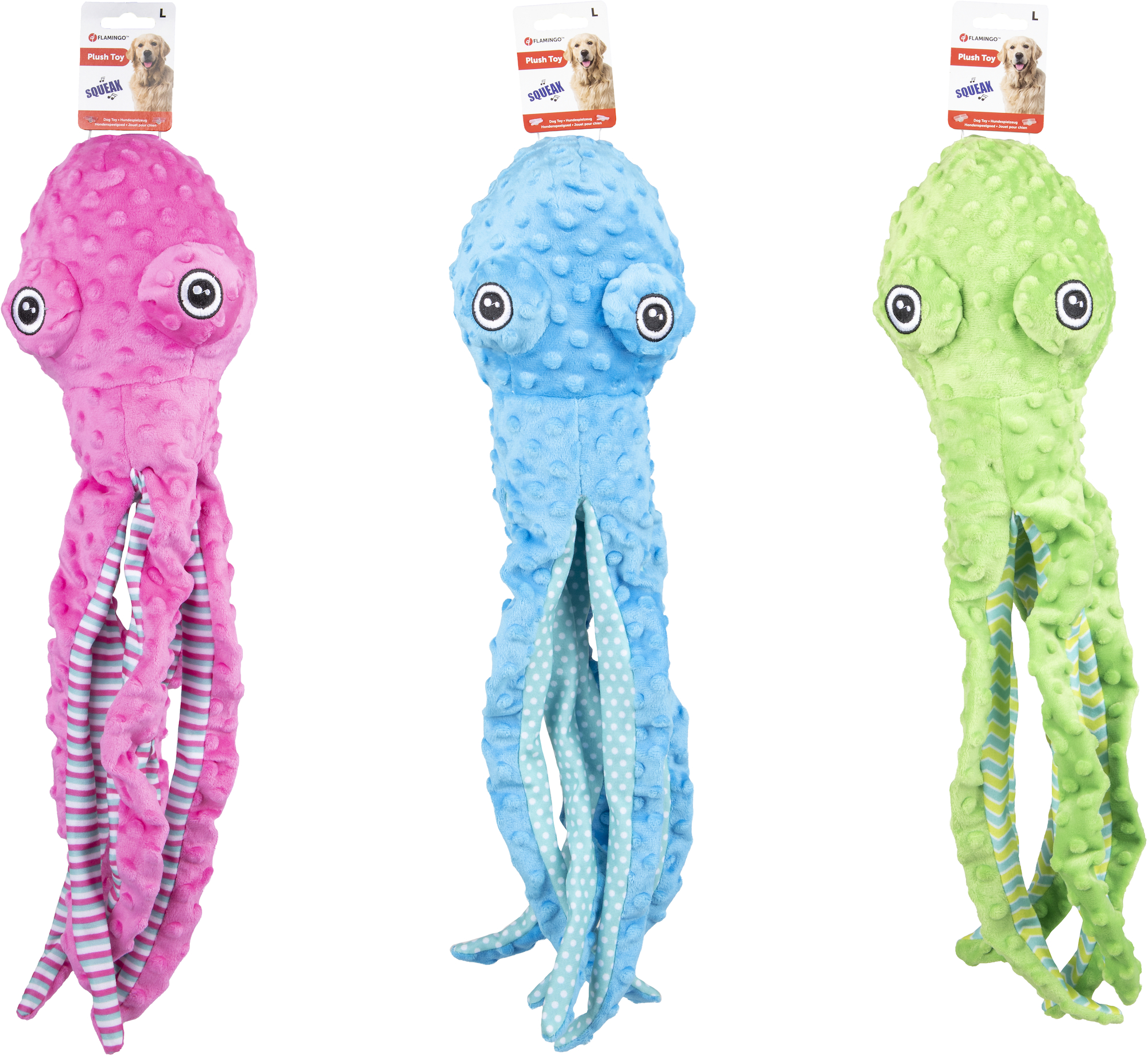 Flamingo Toy Bubbly Octopus Multiple colours