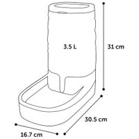 Flamingo Waterautomaat Fred Wit & Grijs