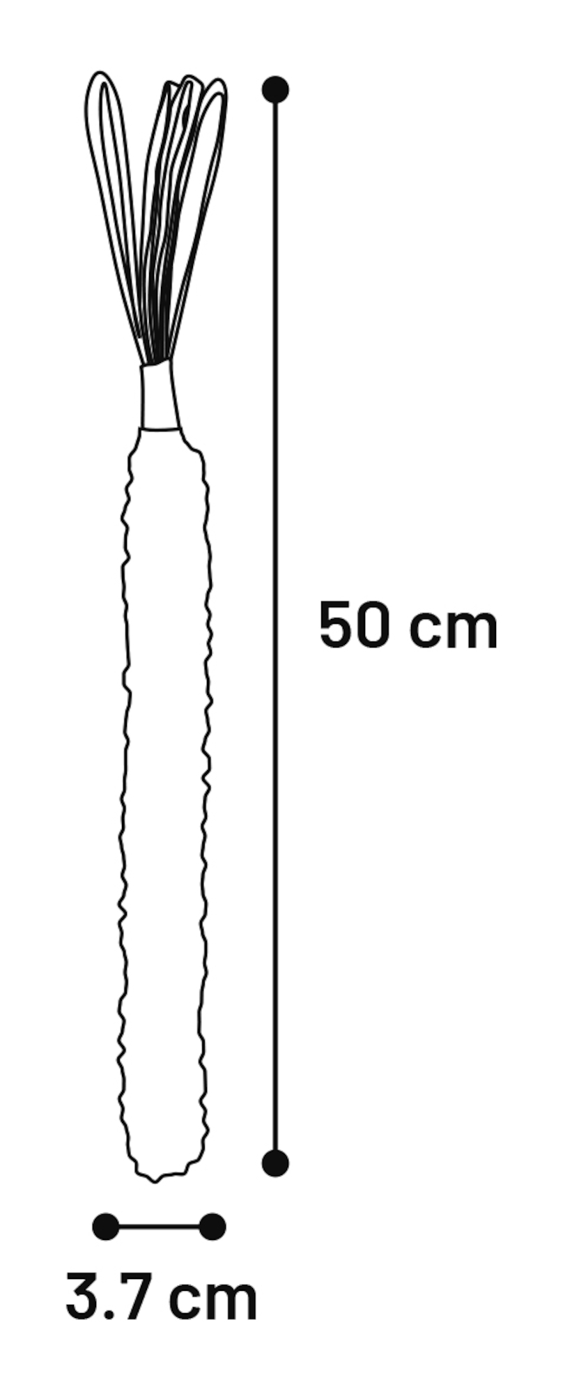Flamingo Speelgoed Movas Staaf Geweven Rood & Zwart