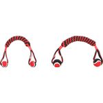 Toy Movas Tug rope & Stick Woven with tennis ball Red & Black