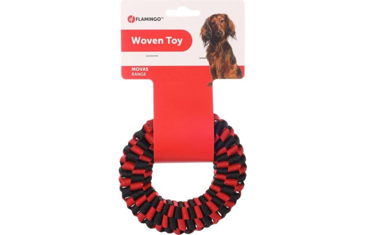 Flamingo Toy Movas Ring Woven Red & Black