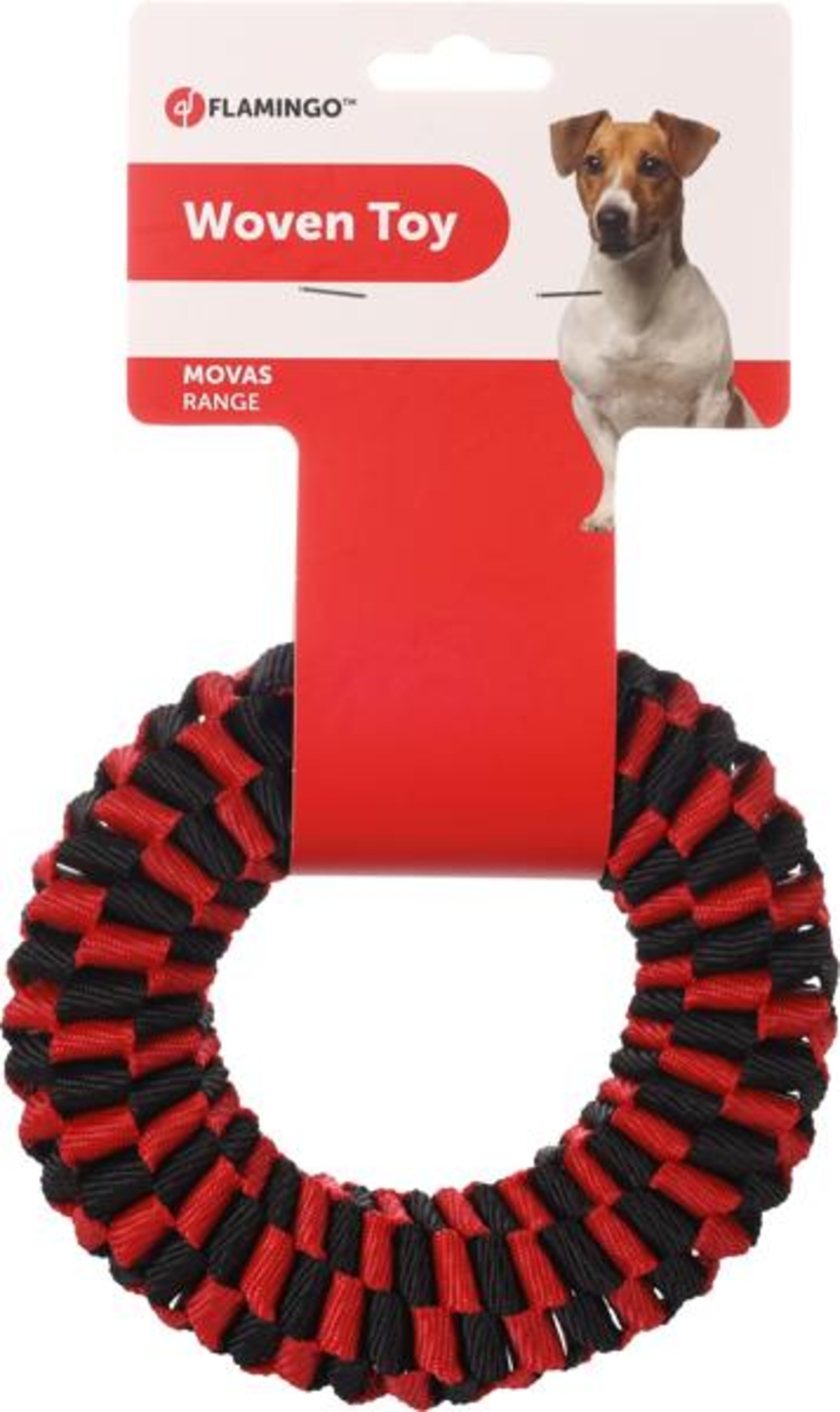 Flamingo Toy Movas Ring Woven Red & Black
