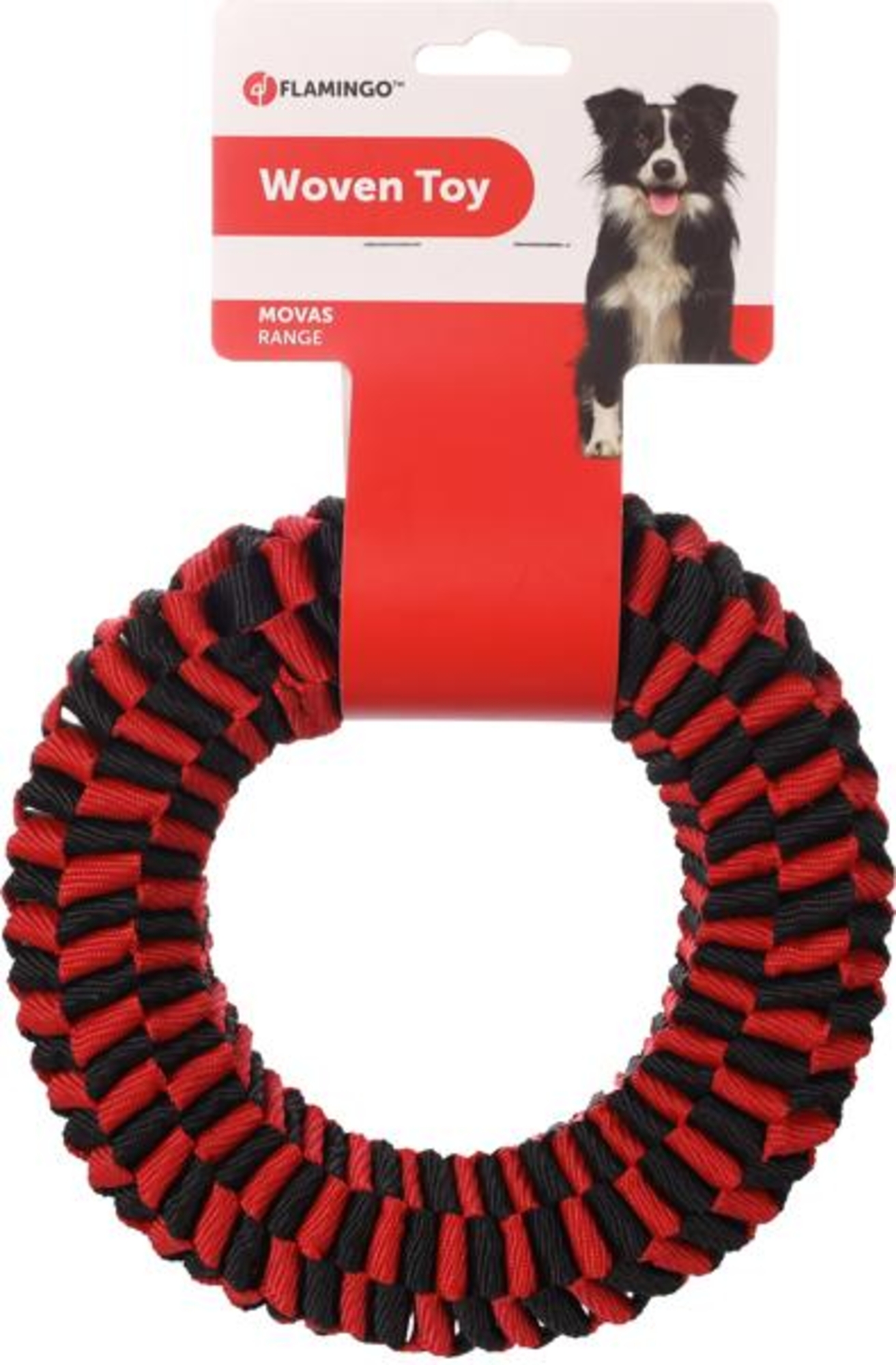 Flamingo Toy Movas Ring Woven Red & Black