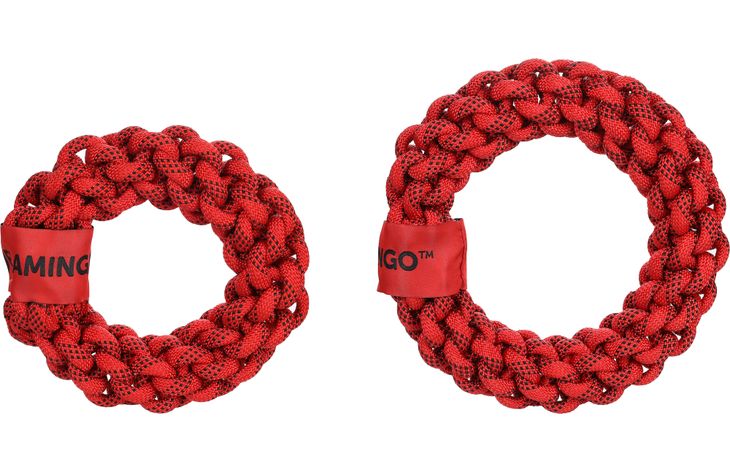 Flamingo Toy Vokas Ring & Cord Woven Red