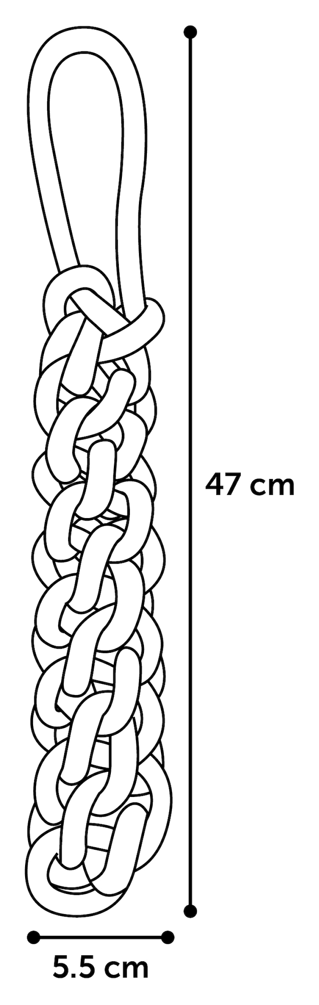 Flamingo Toy Vokas Tug rope & Dummy Woven Red