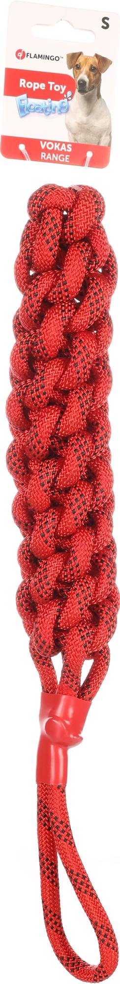 Flamingo Toy Vokas Tug rope & Dummy Woven Red