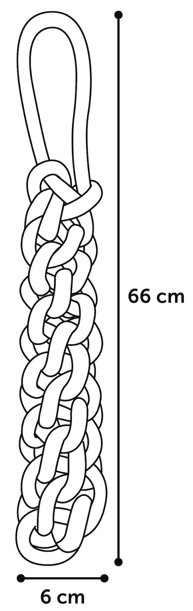 Flamingo Speelgoed Vokas Trektouw & Dummy Geweven Rood