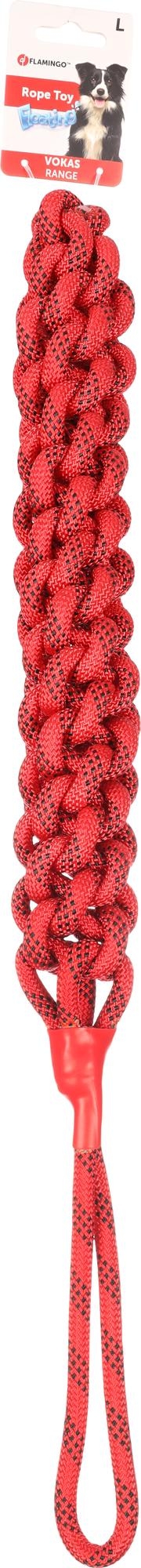 Flamingo Speelgoed Vokas Trektouw & Dummy Geweven Rood