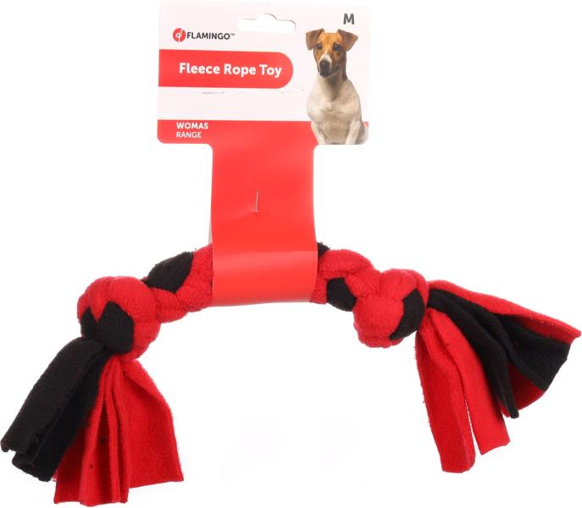 Flamingo Toy Womas Cord Woven with 2 knots Red & Black