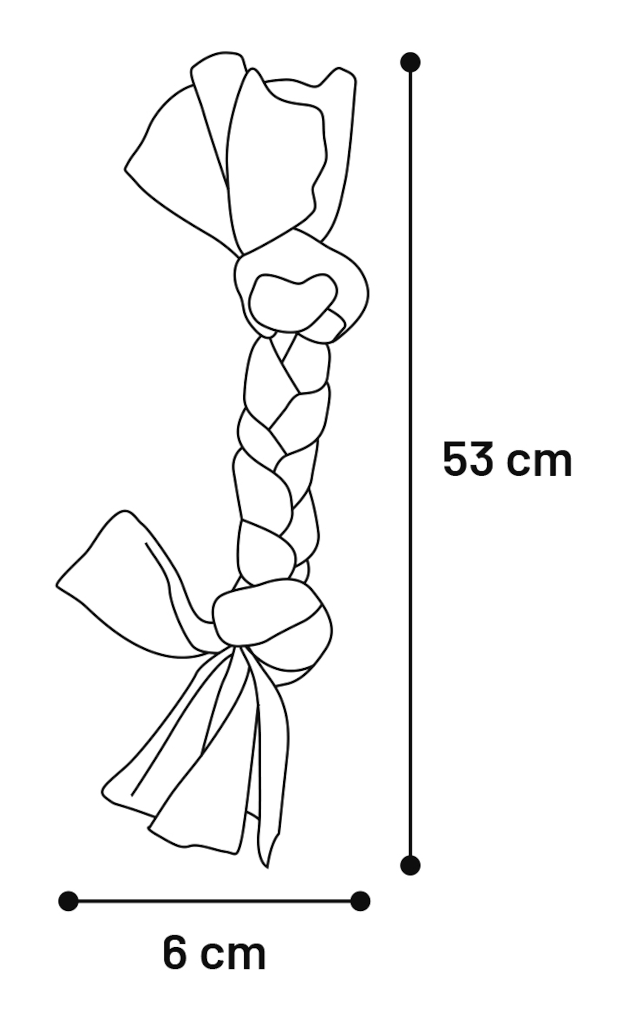 Flamingo Toy Womas Cord Woven with 2 knots Red & Black