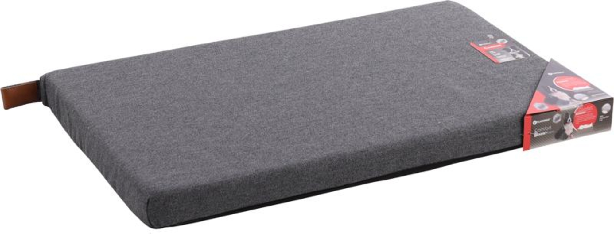 Flamingo Cojín Carlota Rectángulo Gris oscuro