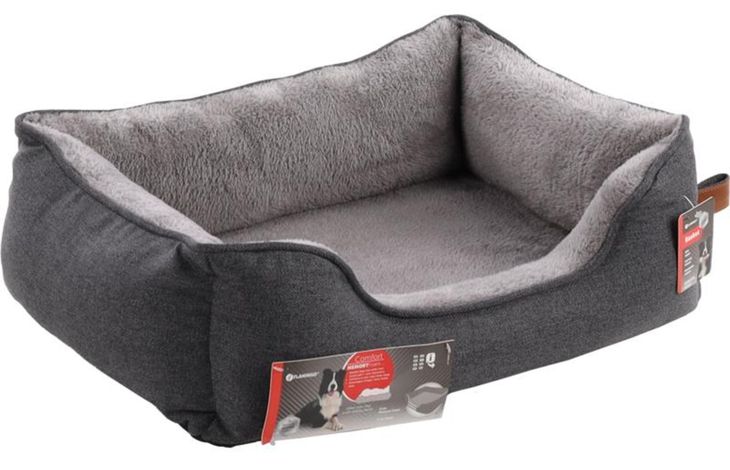 Flamingo Basket Carlota Rectangle Light grey