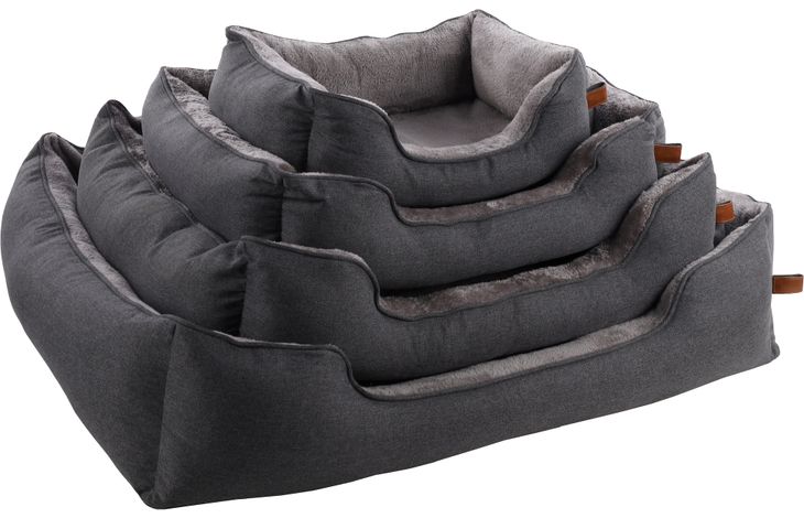 Flamingo Basket Carlota Rectangle Light grey