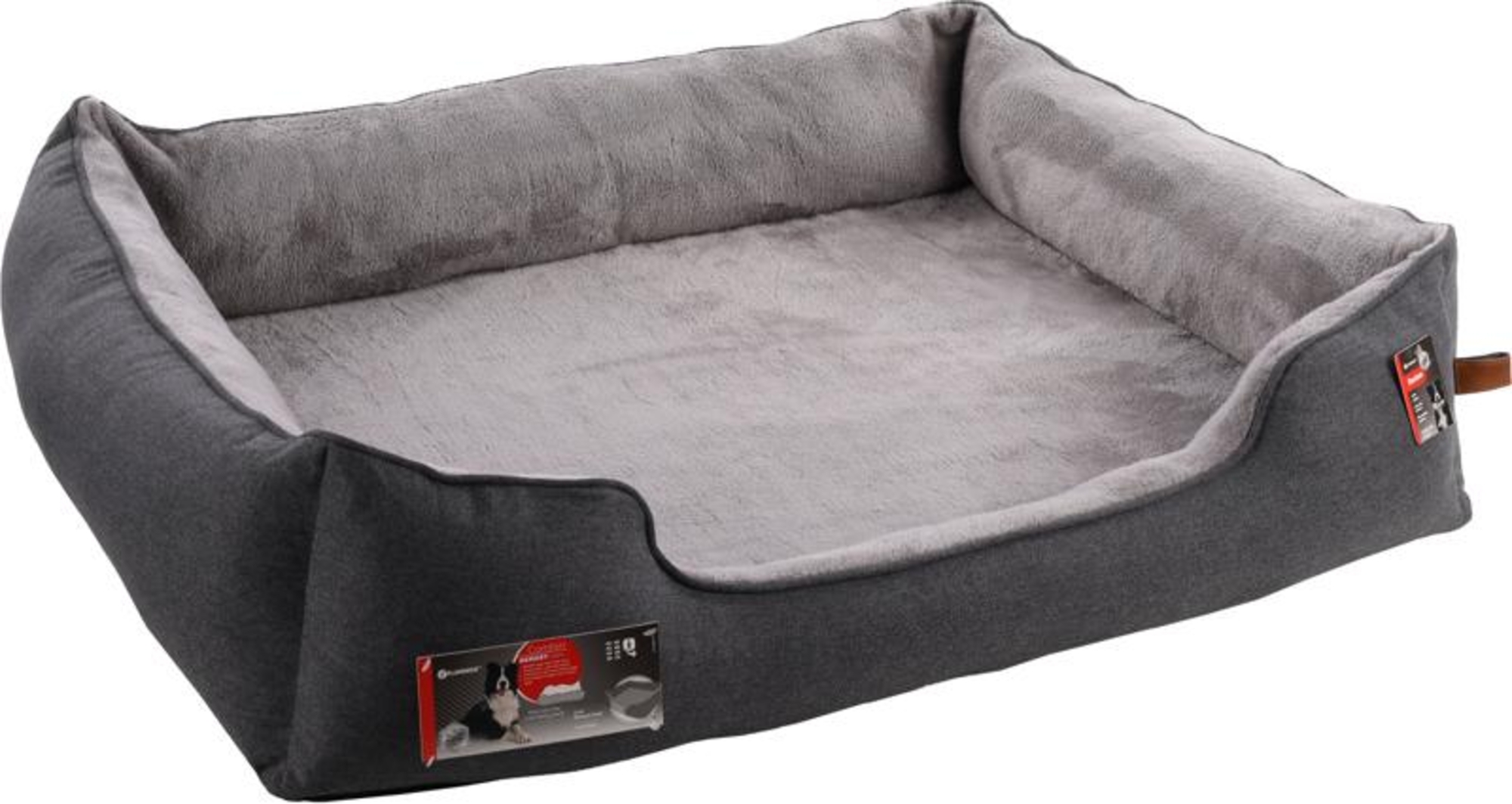 Flamingo Basket Carlota Rectangle Light grey