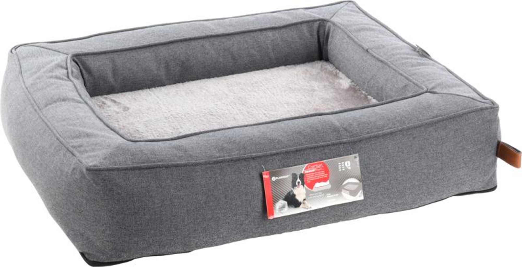 Flamingo Basket Carlota Rectangle Grey