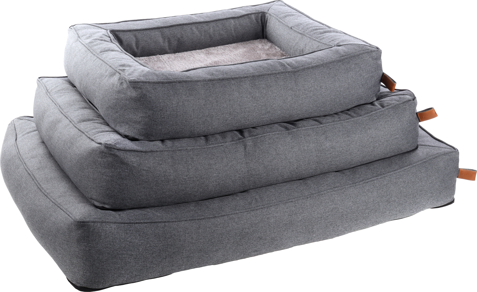 Flamingo Basket Carlota Rectangle Grey