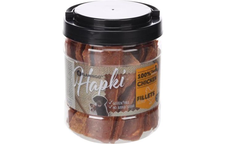 Flamingo Snacks Hapki Strips with chicken 