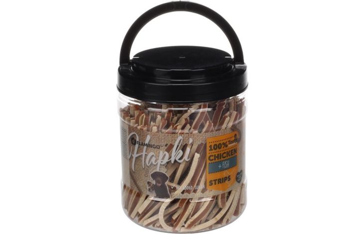 Flamingo Snacks Hapki Sushi strips with chicken & Fish 