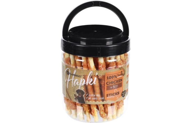 Flamingo Snacks R'Hide Stick White with chicken 12,5cm 600gr