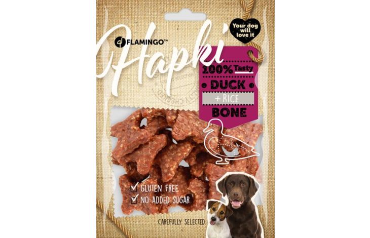 Flamingo Snacks Hapki Nuggets con anatra & Riso 